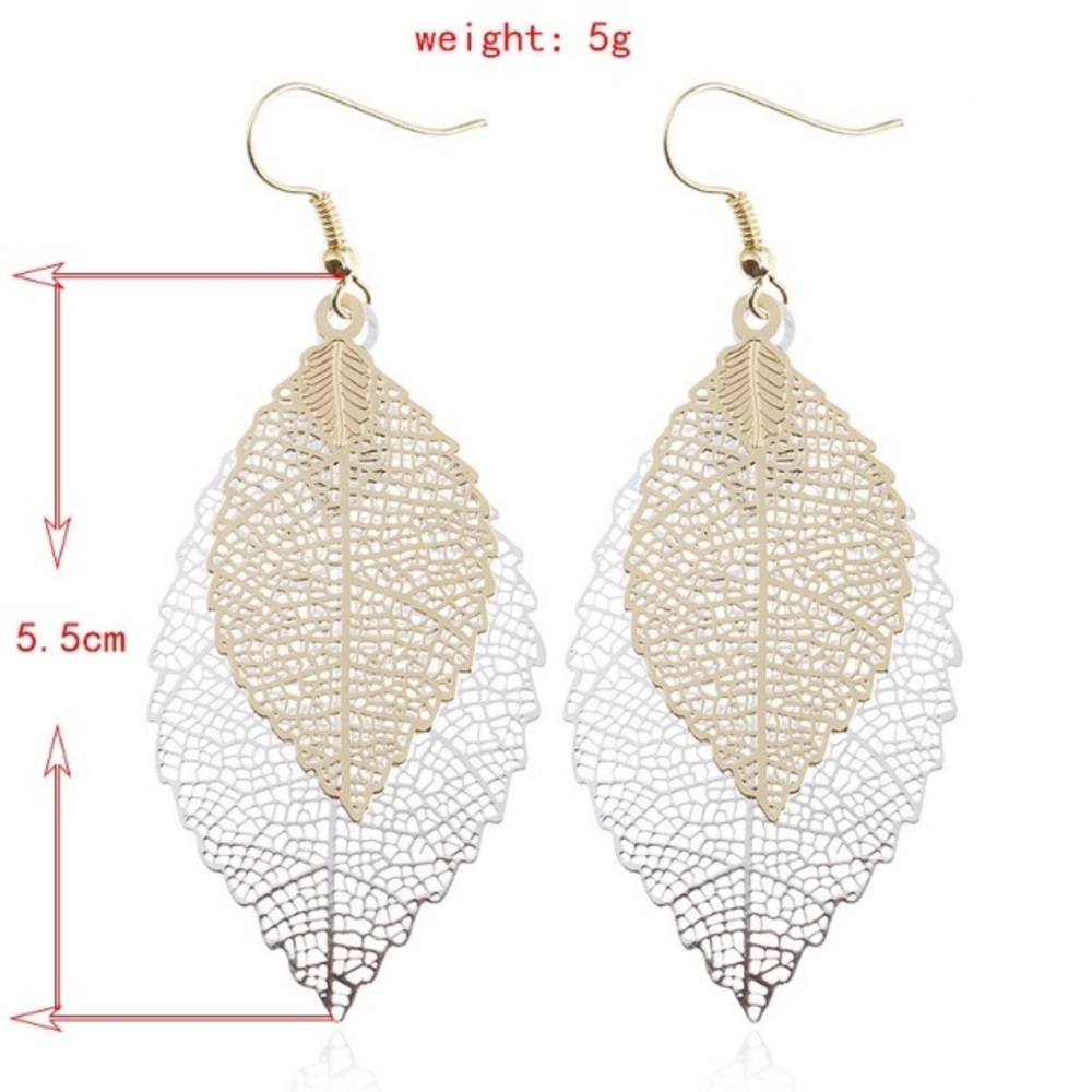 NEW!💙💎SILVERY💛GOLDEN LEAVES!💎💙VERY BEAUTIFUL! - Picture 5 of 8